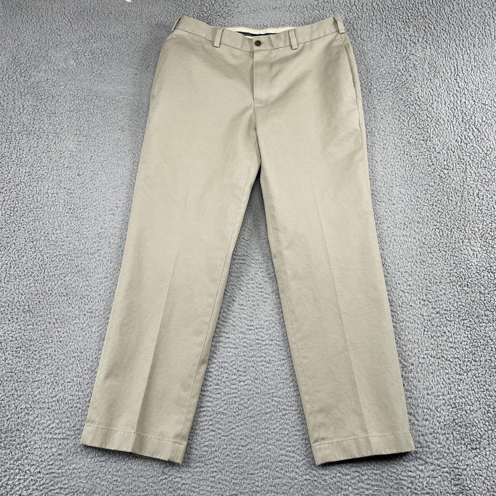 Brooks Brothers Pants Mens 34x30 Tan Advantage Chino Clark Cotton Straight Khaki